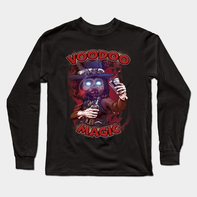 Voodoo Magic Long Sleeve T-Shirt by Chack Loon